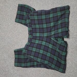 Old Navy Flannel Ladies Lounge Pants Black Watch Plaid, Size 6